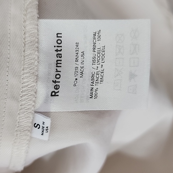 Reformation long-sleeved button down top size S - Picture 6 of 7